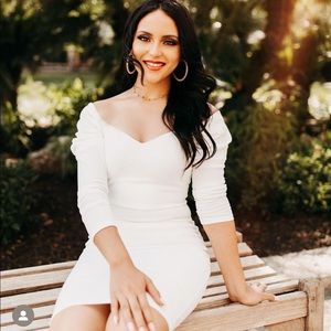 Fashion Nova Bodycon white dress
